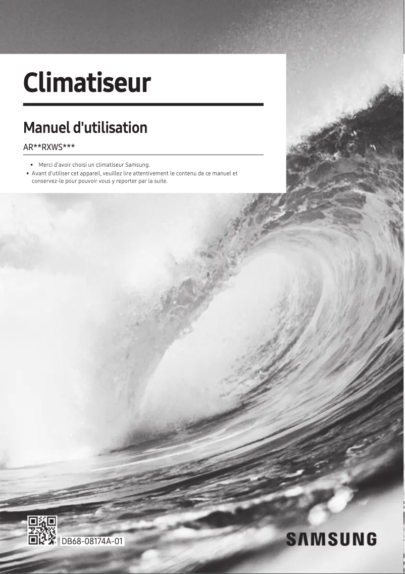 Page 1 de la notice Manuel utilisateur Samsung AR12RXWSAURN