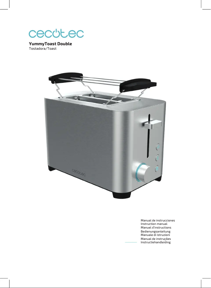 Page 1 de la notice Manuel utilisateur Cecotec YummyToast Double