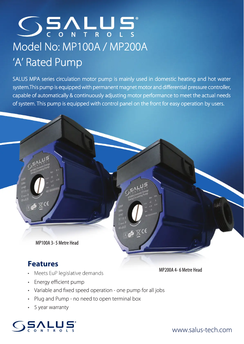 Image de la première page du manuel de l'appareil MP100A