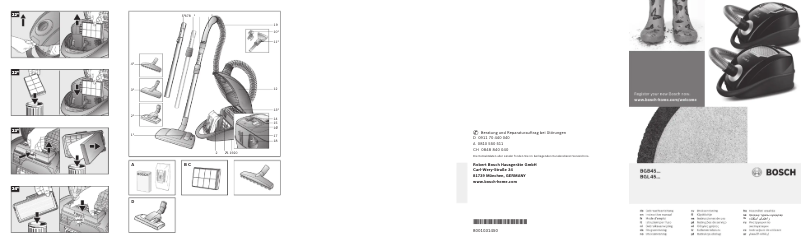 Page 1 de la notice Manuel utilisateur Bosch BGB45POWER