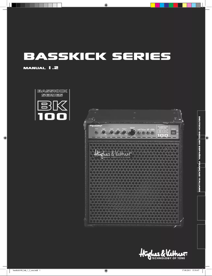Page n°1 - Manuel utilisateur Hughes & Kettner BassKick 100