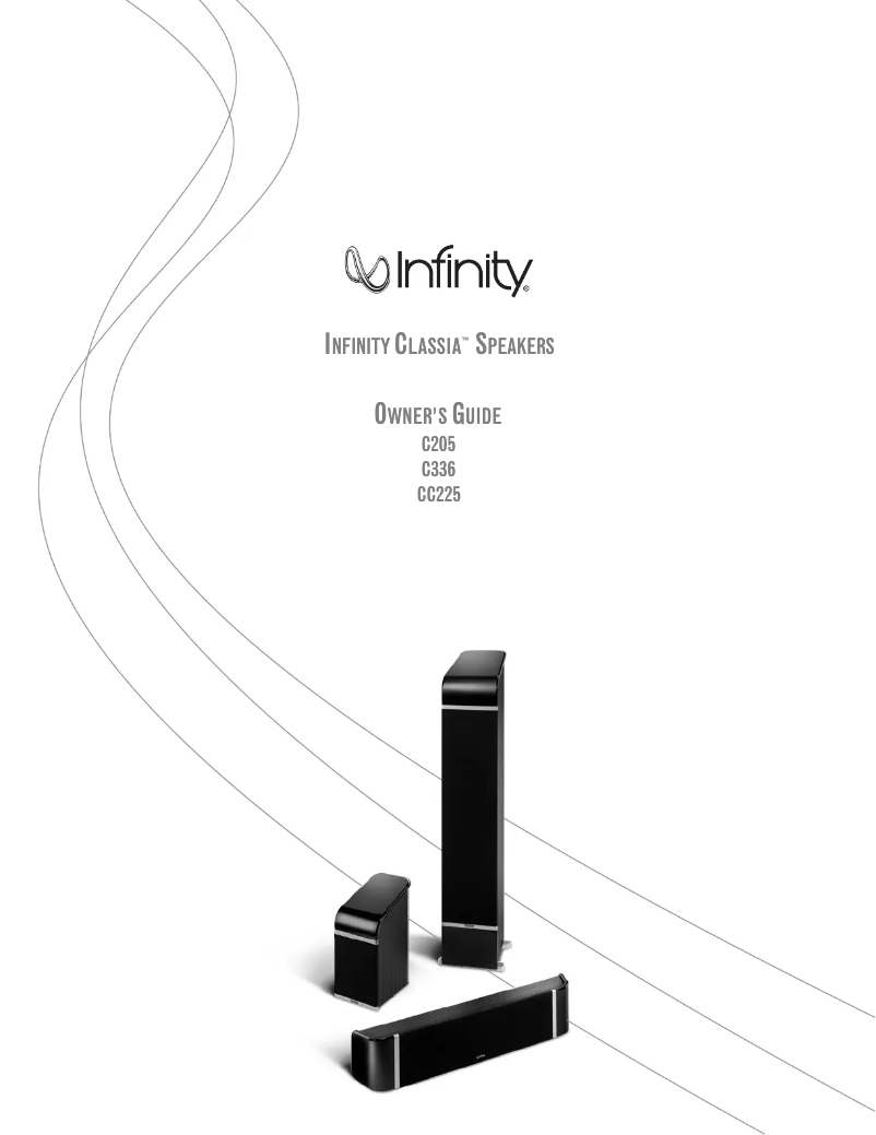 Page n°1 - Manuel utilisateur Infinity Classia C336