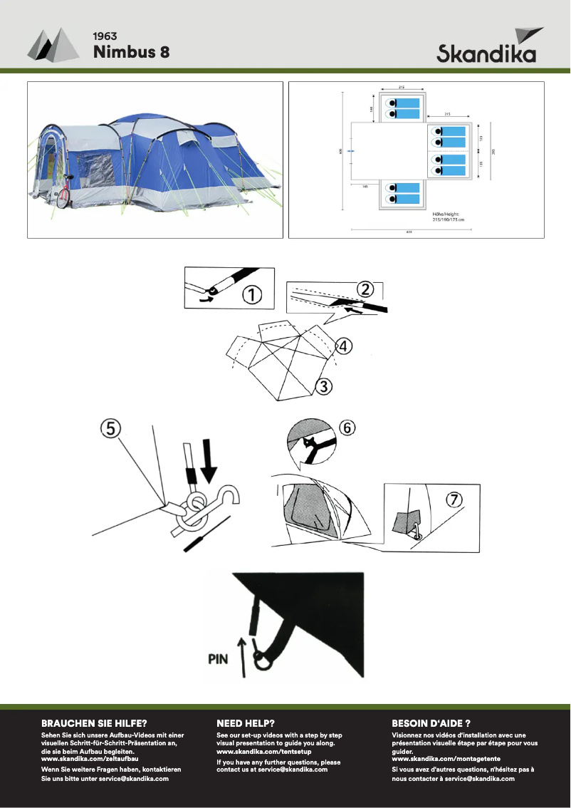 Image de la première page du manuel de l'appareil Nimbus 8