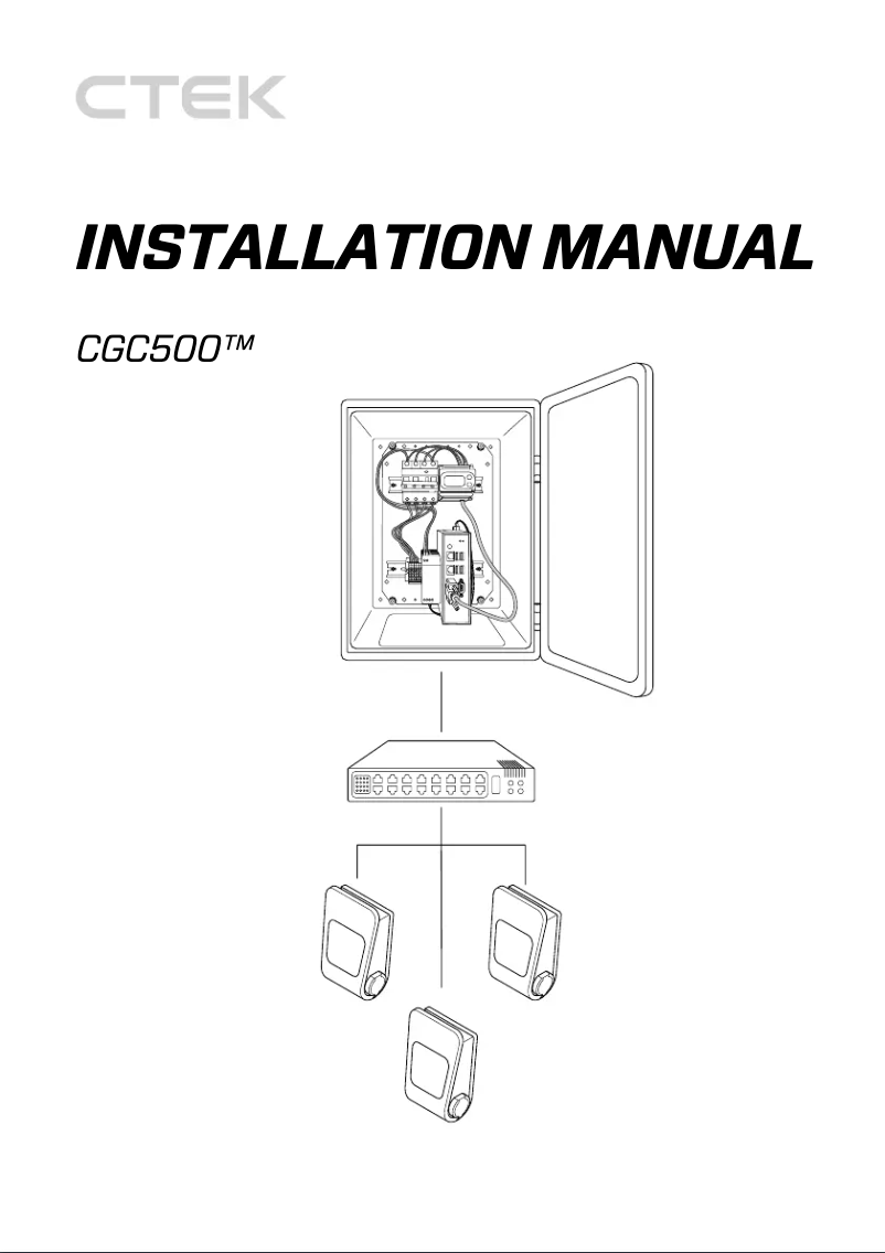 Image de la première page du manuel de l'appareil CGC500 4000A