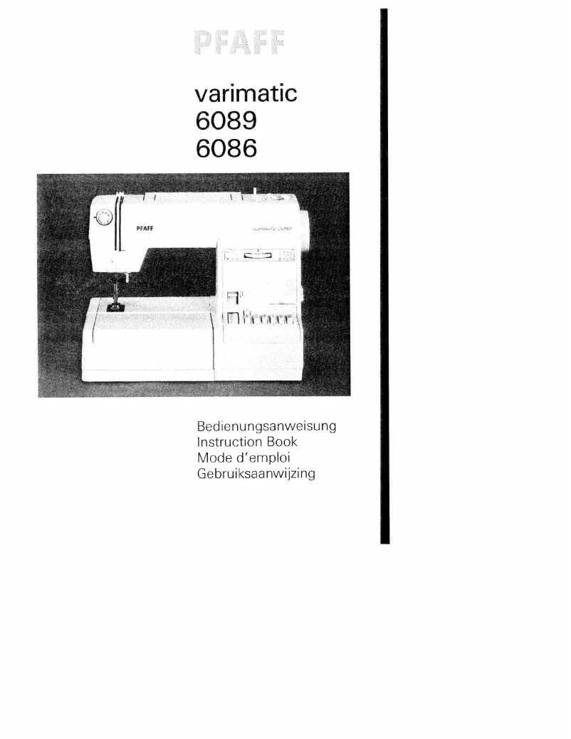 Image de la première page du manuel de l'appareil varimatic 6086