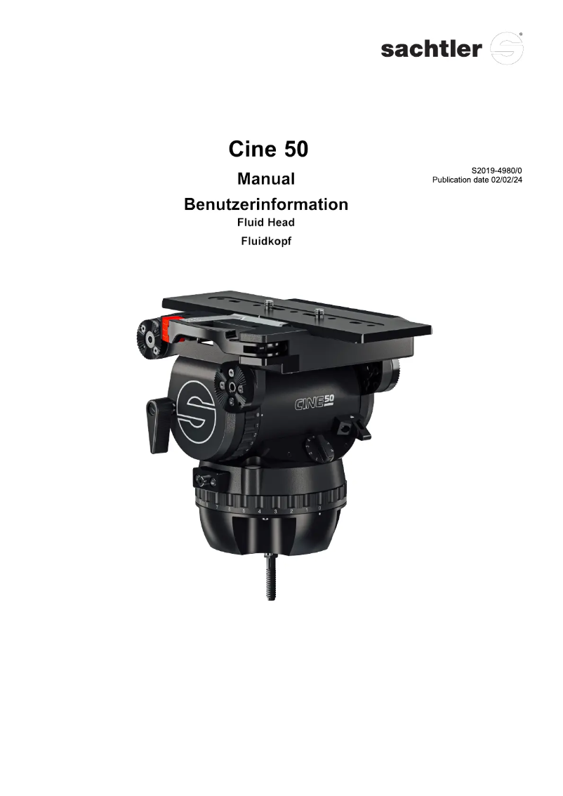 Image de la première page du manuel de l'appareil Cine 50