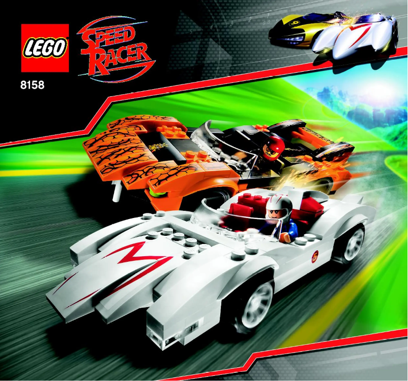 Page 1 de la notice Manuel utilisateur Lego Speed Racer & Snake Oiler
