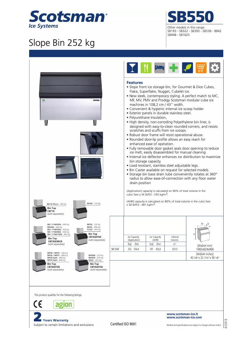 Page n°1 - Manuel utilisateur Scotsman SB550