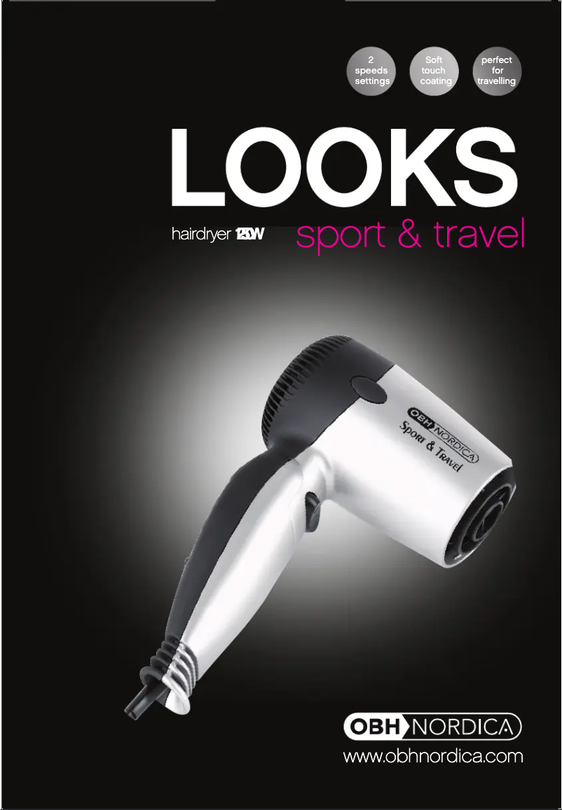 Page 1 de la notice Manuel utilisateur OBH Nordica Sport and Travel 5132