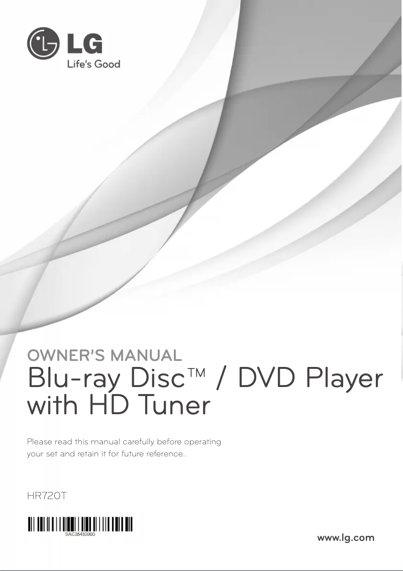 Image de la première page du manuel de l'appareil HR720T