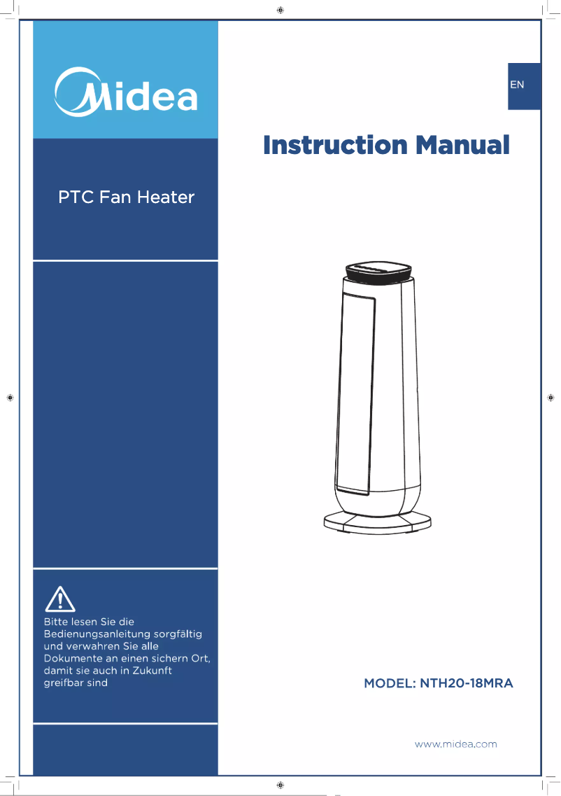 Page 1 de la notice Manuel utilisateur Midea NTH20-18MRA