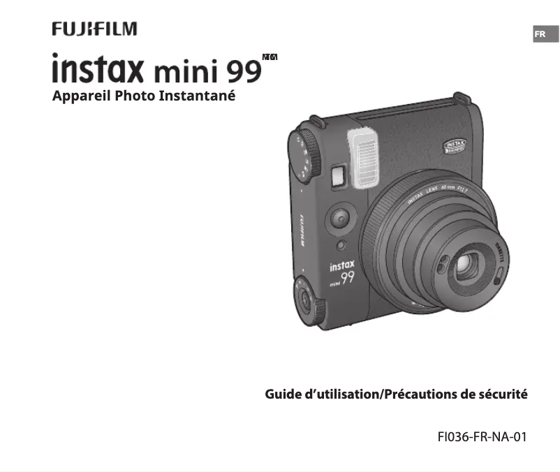 Page 1 de la notice Manuel utilisateur Fujifilm Instax Mini 99