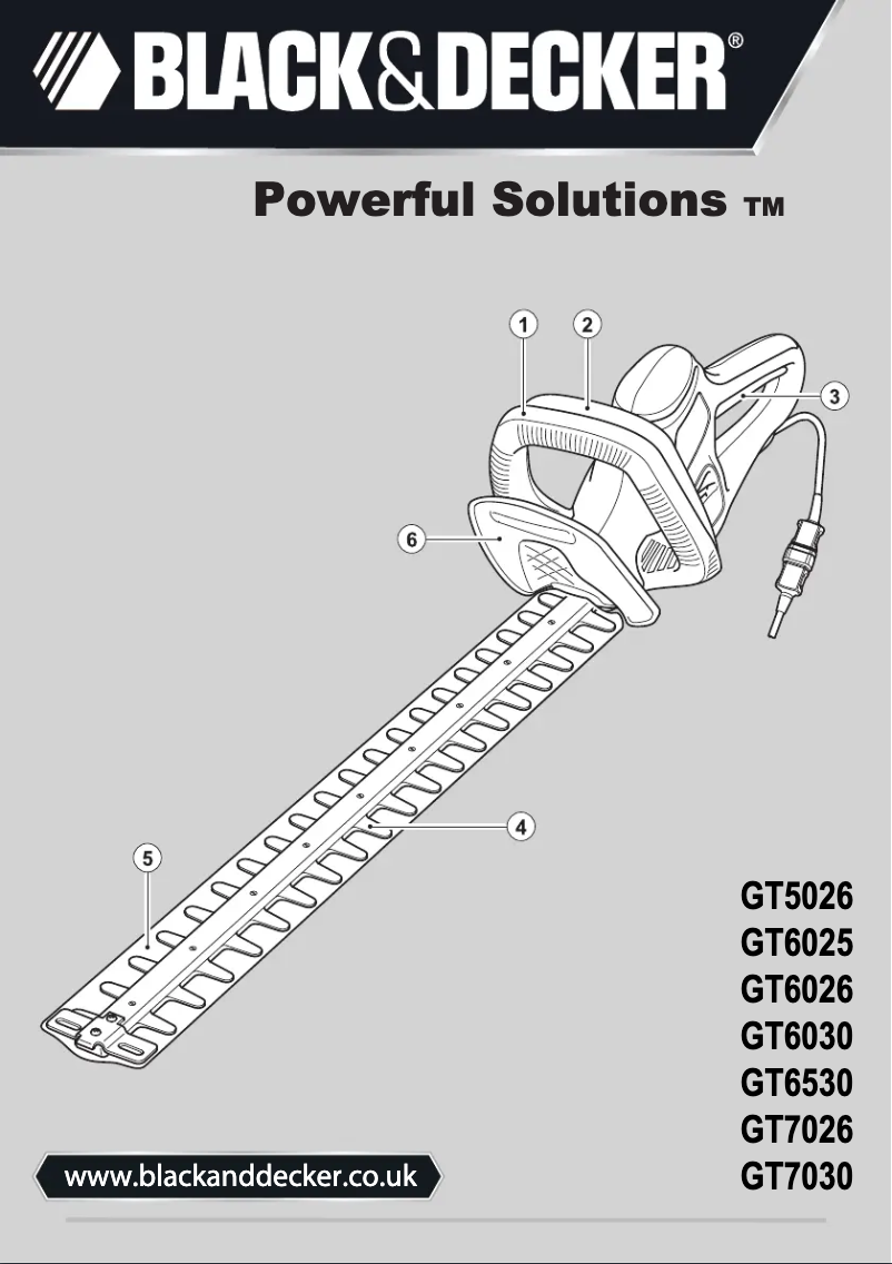 Page n°1 - Manuel utilisateur Black & Decker GT7030