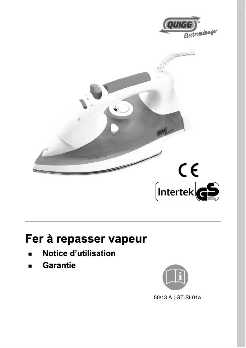 Image de la première page du manuel de l'appareil GT-SI-01a
