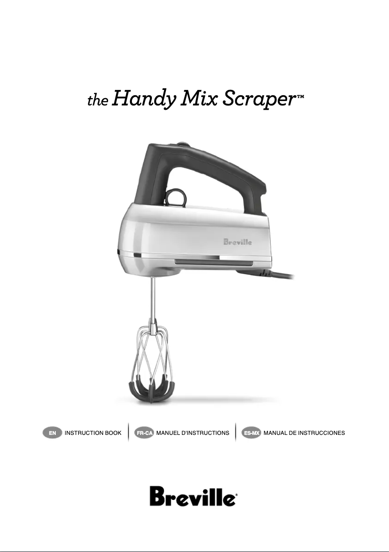 Image de la première page du manuel de l'appareil the Handy Mix Scraper BHM800