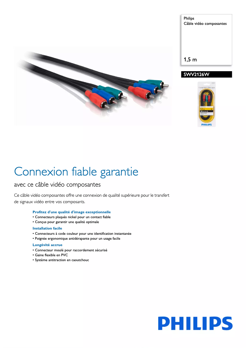 Page n°1 - Manuel utilisateur Philips SWV2126W