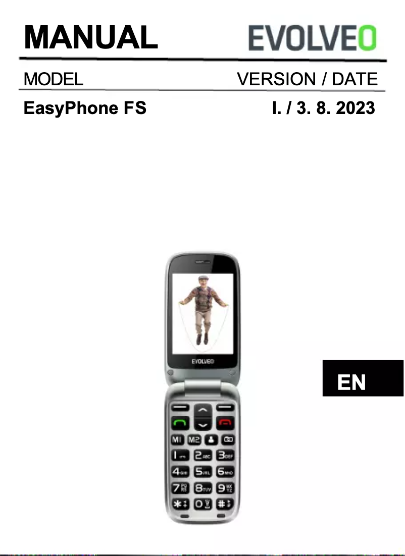 Image de la première page du manuel de l'appareil EasyPhone FS