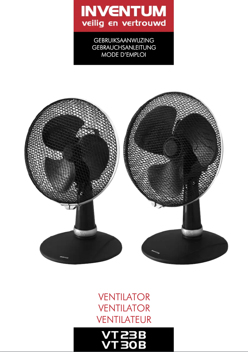 Page 1 de la notice Manuel utilisateur Inventum VT23B