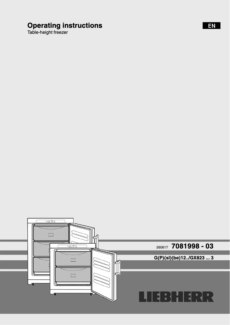 Image de la première page du manuel de l'appareil G 1213-20