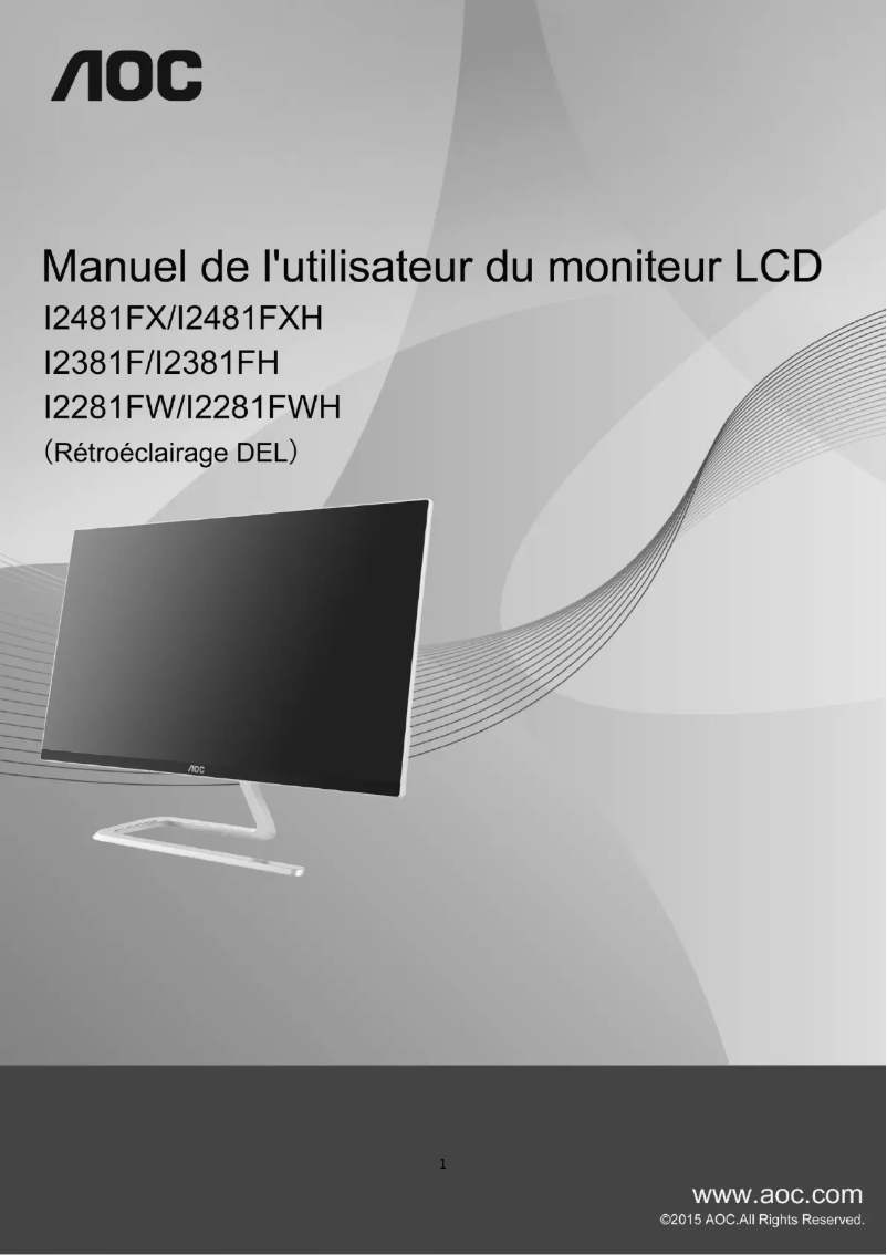 Image de la première page du manuel de l'appareil I2281FWH