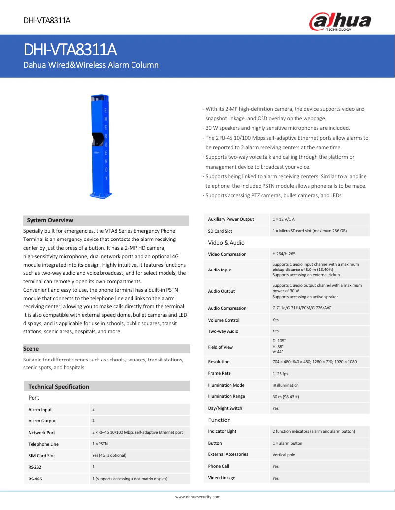 Image de la première page du manuel de l'appareil VTA8311A