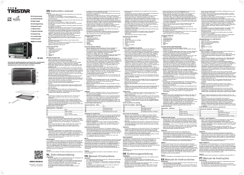 Image de la première page du manuel de l'appareil OV-1424