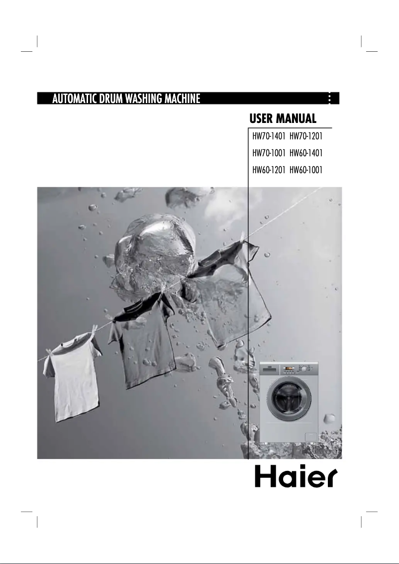 Page 1 de la notice Manuel utilisateur Haier HW70-1201