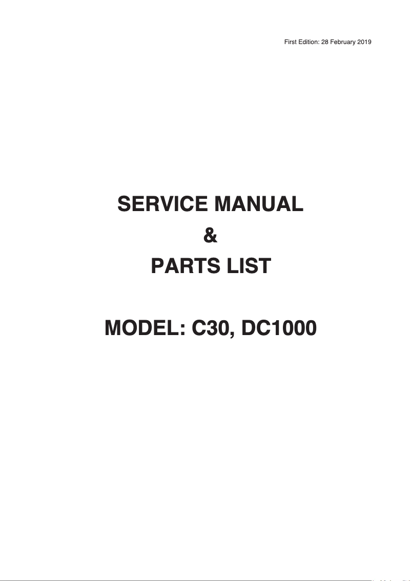 Page 1 de la notice Mode d'emploi Janome C30