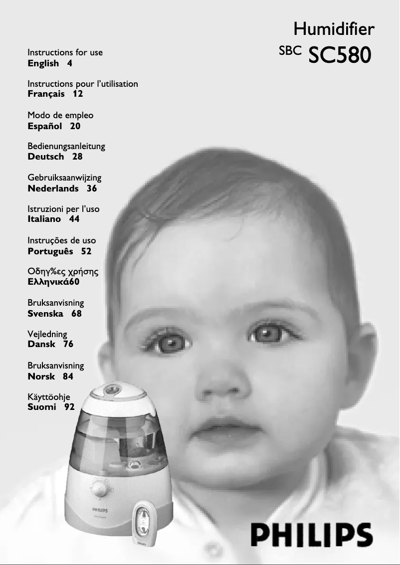 Page 1 de la notice Manuel utilisateur Philips SBC SC580