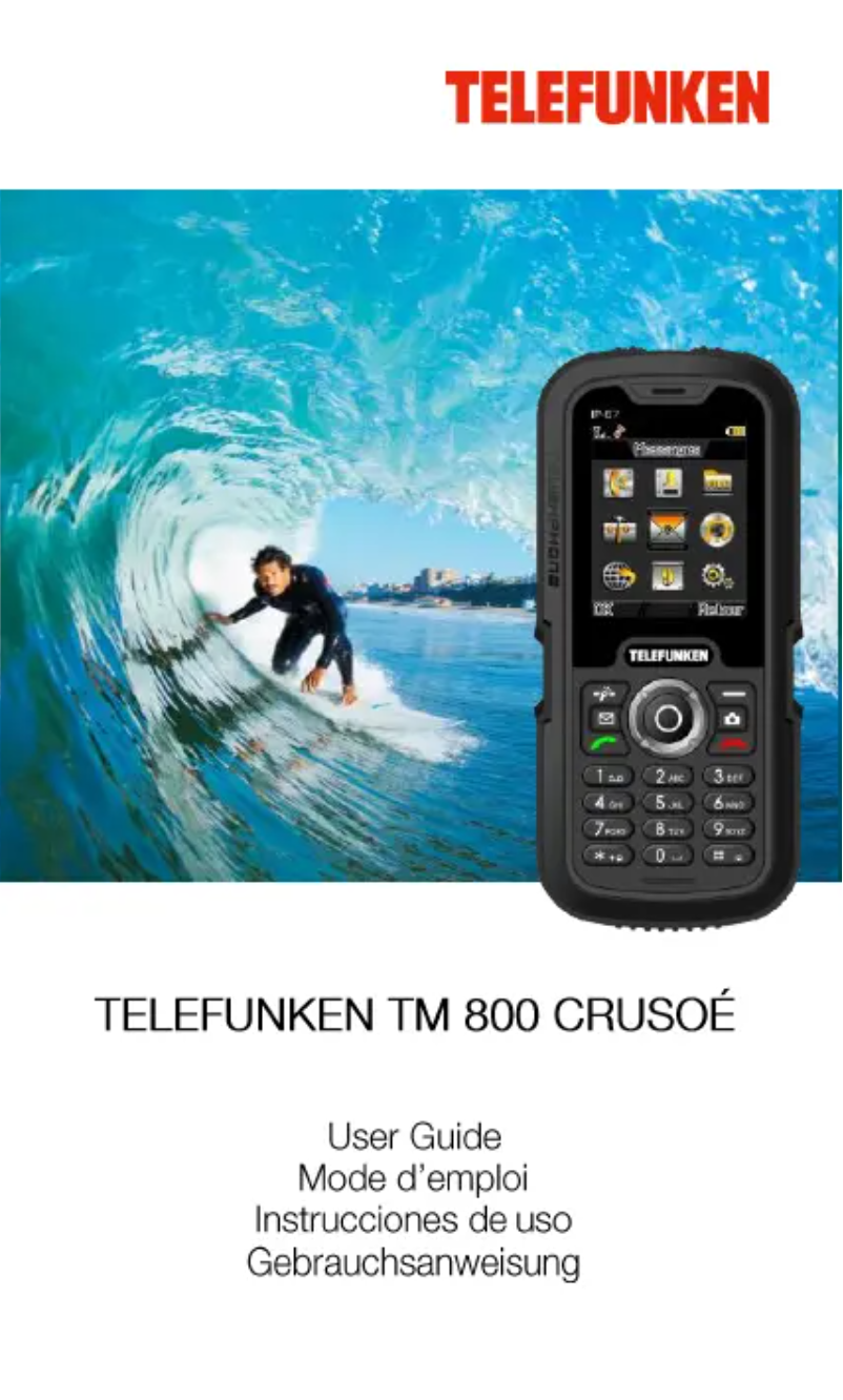 Page n°1 - Manuel utilisateur Telefunken TM 800 Crusoe
