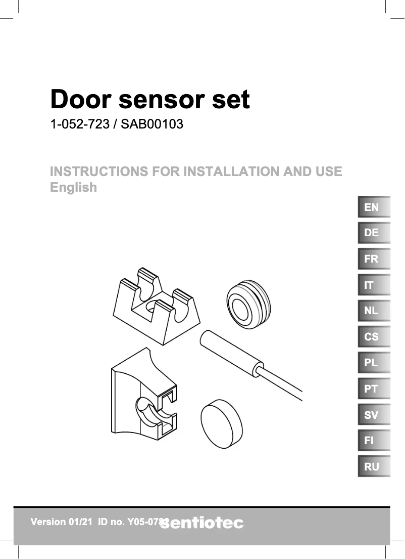Image de la première page du manuel de l'appareil SAB00103