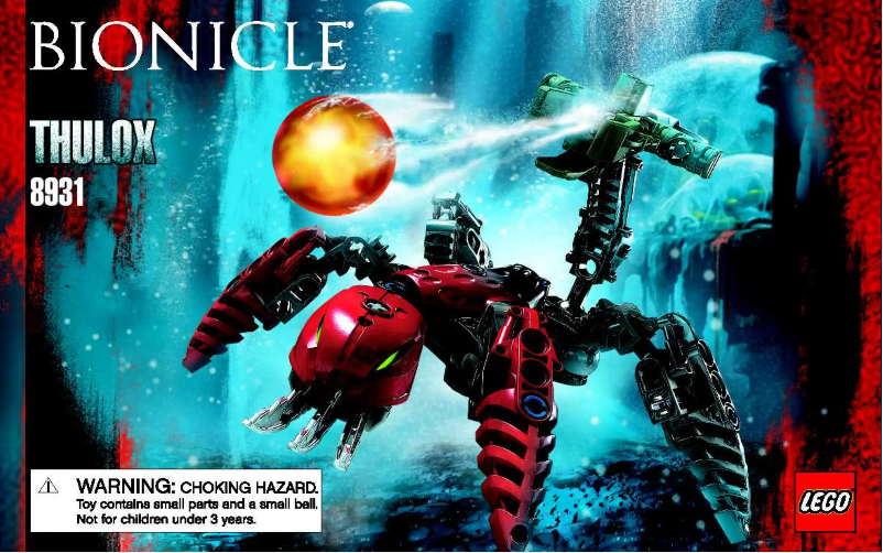 Page n°1 - Manuel utilisateur Lego Bionicle 8931