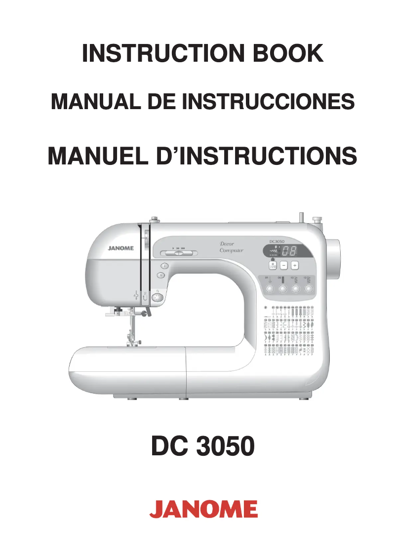 Image de la première page du manuel de l'appareil Decor Computer DC3050