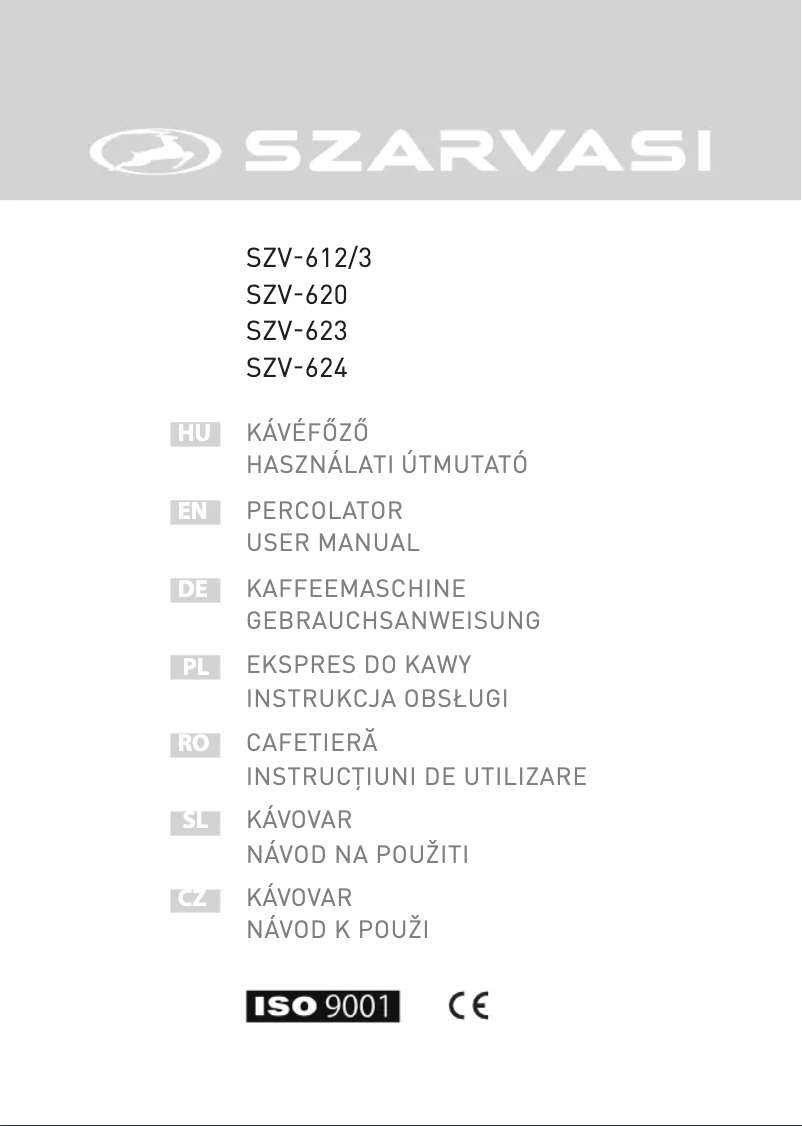 Page n°1 - Manuel utilisateur Szarvasi SZV-613