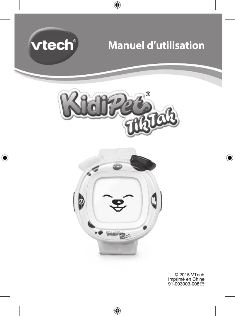 Página 1 del manual Manual de usuario Vtech Kidipet tik tak