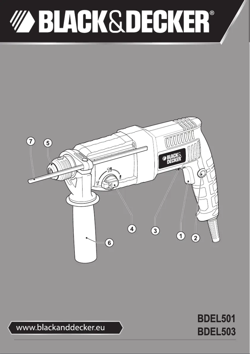Image de la première page du manuel de l'appareil BDEL503