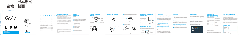 Page n°1 - Manuel utilisateur GVM PR150D