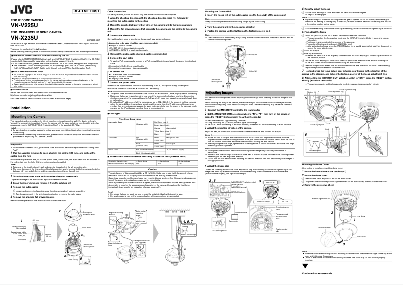 Image de la première page du manuel de l'appareil VN-V225U