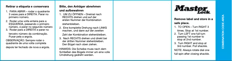 Image de la première page du manuel de l'appareil 1530EURDCM