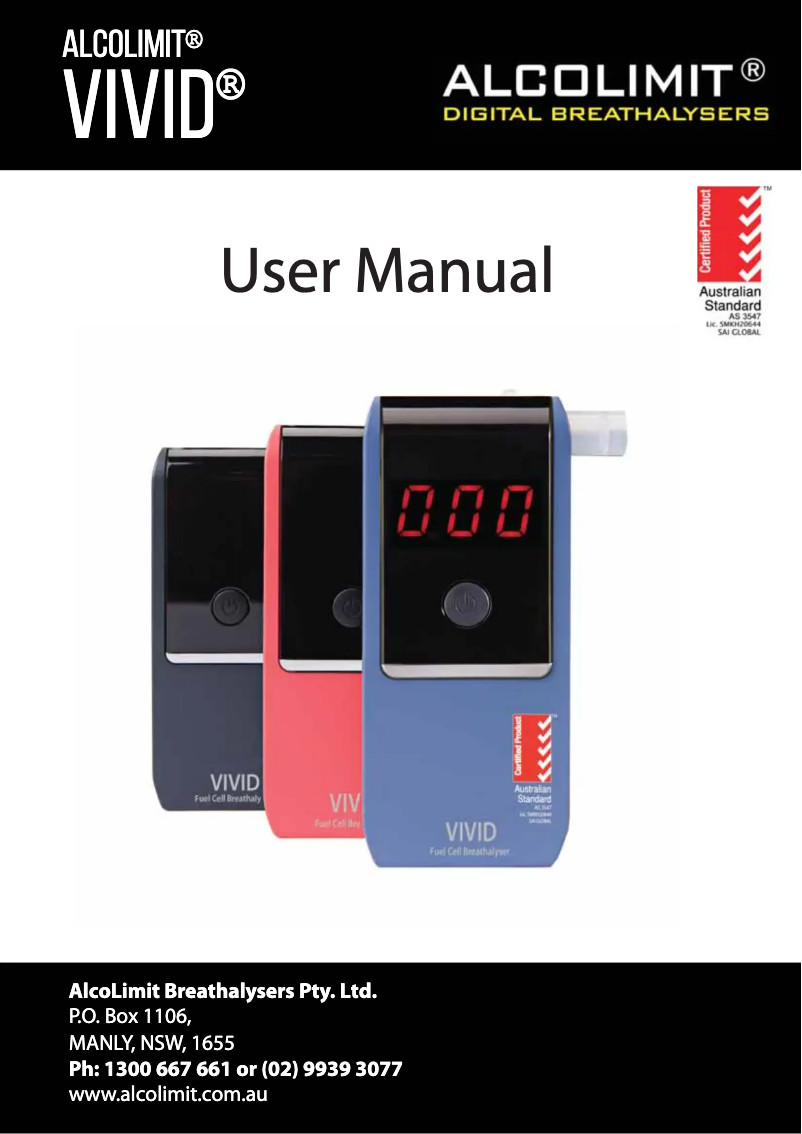 Imagen de la primera página del manual del dispositivo Vivid