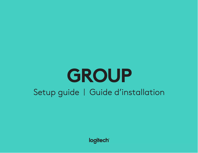Page 1 of the manual Installation Guide Logitech GROUP