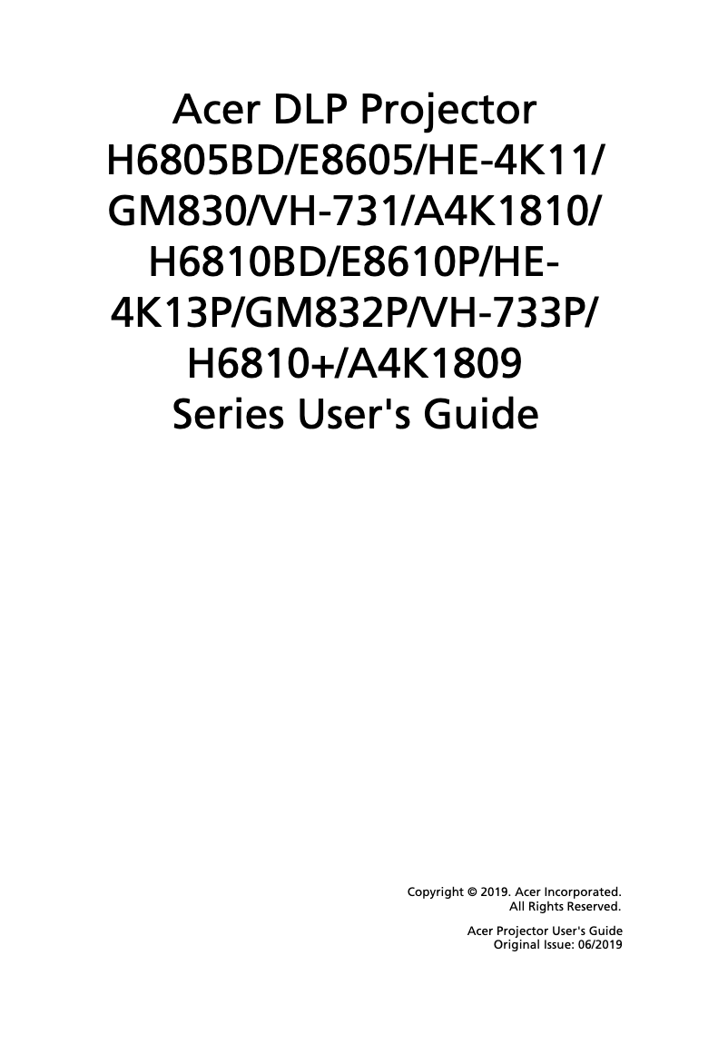 Image de la première page du manuel de l'appareil H6810BD