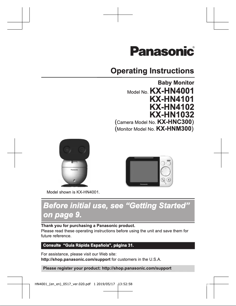 Page n°1 - Manuel utilisateur Panasonic KX-HN4102