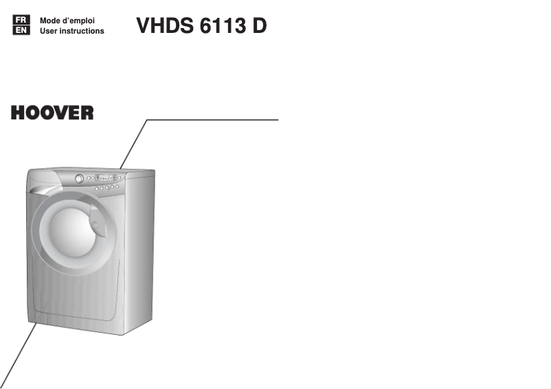 Image de la première page du manuel de l'appareil VHDS 6113D-30