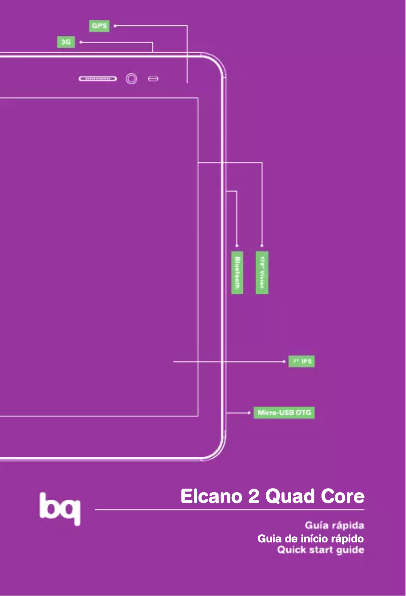 Page 1 de la notice Manuel utilisateur bq Elcano 2 Quad Core