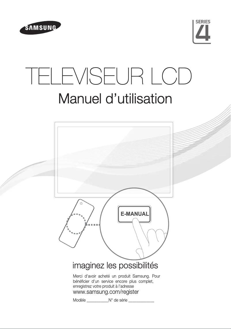 Image de la première page du manuel de l'appareil LA32D450G1