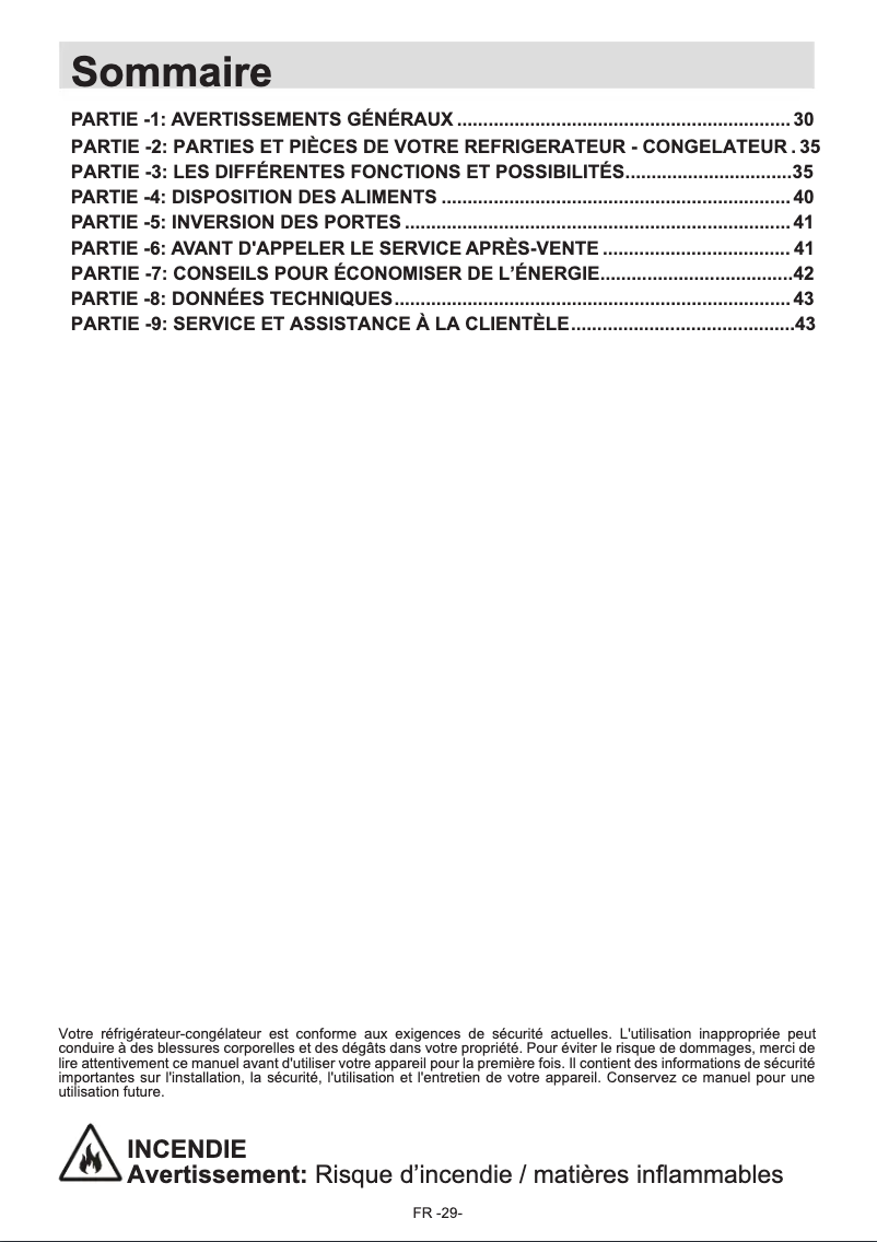 Image de la première page du manuel de l'appareil SJ-BA05DMXWF-EU