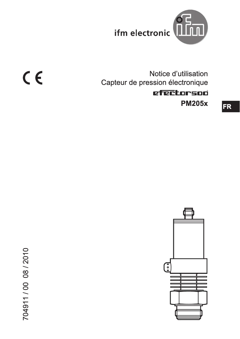 Page 1 de la notice Manuel utilisateur IFM PM2059