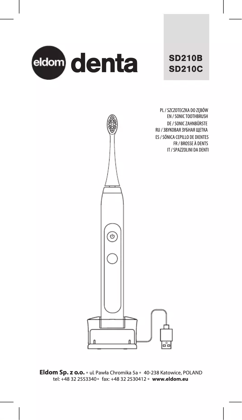 Page 1 de la notice Manuel utilisateur Eldom Denta SD210C