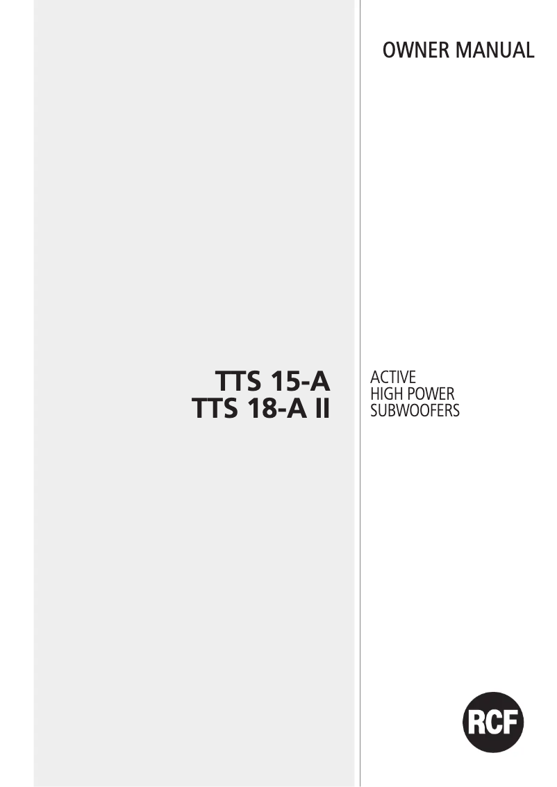 Image de la première page du manuel de l'appareil TTS 15-A